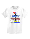 Gay Equality Liberty Justice for All Childrens T-Shirt-Childrens T-Shirt-TooLoud-White-X-Small-Davson Sales