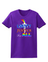 Gay Equality Liberty Justice for All Womens Dark T-Shirt-TooLoud-Purple-X-Small-Davson Sales