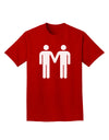 Gay Men Holding Hands Symbol Adult Dark T-Shirt-Mens T-Shirt-TooLoud-Red-Small-Davson Sales