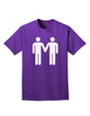 Gay Men Holding Hands Symbol Adult Dark T-Shirt-Mens T-Shirt-TooLoud-Purple-Small-Davson Sales