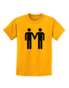 Gay Men Holding Hands Symbol Childrens T-Shirt-Childrens T-Shirt-TooLoud-Gold-X-Small-Davson Sales