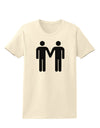 Gay Men Holding Hands Symbol Womens T-Shirt-Womens T-Shirt-TooLoud-Natural-X-Small-Davson Sales