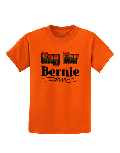 Gay for Bernie Childrens T-Shirt-Childrens T-Shirt-TooLoud-Orange-X-Small-Davson Sales