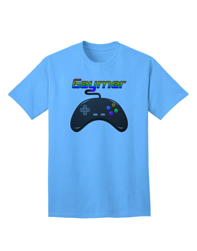 Gaymer Adult T-Shirt Vibrant and Stylish for Gaming Enthusiasts-Mens T-shirts-TooLoud-Aquatic-Blue-Small-Davson Sales