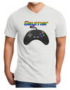 Gaymer Color Adult V-Neck T-shirt-Mens V-Neck T-Shirt-TooLoud-White-Small-Davson Sales