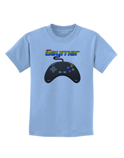 Gaymer Color Childrens T-Shirt-Childrens T-Shirt-TooLoud-Light-Blue-X-Small-Davson Sales