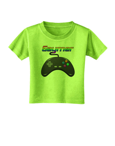 Gaymer Color Toddler T-Shirt-Toddler T-Shirt-TooLoud-Lime-Green-2T-Davson Sales