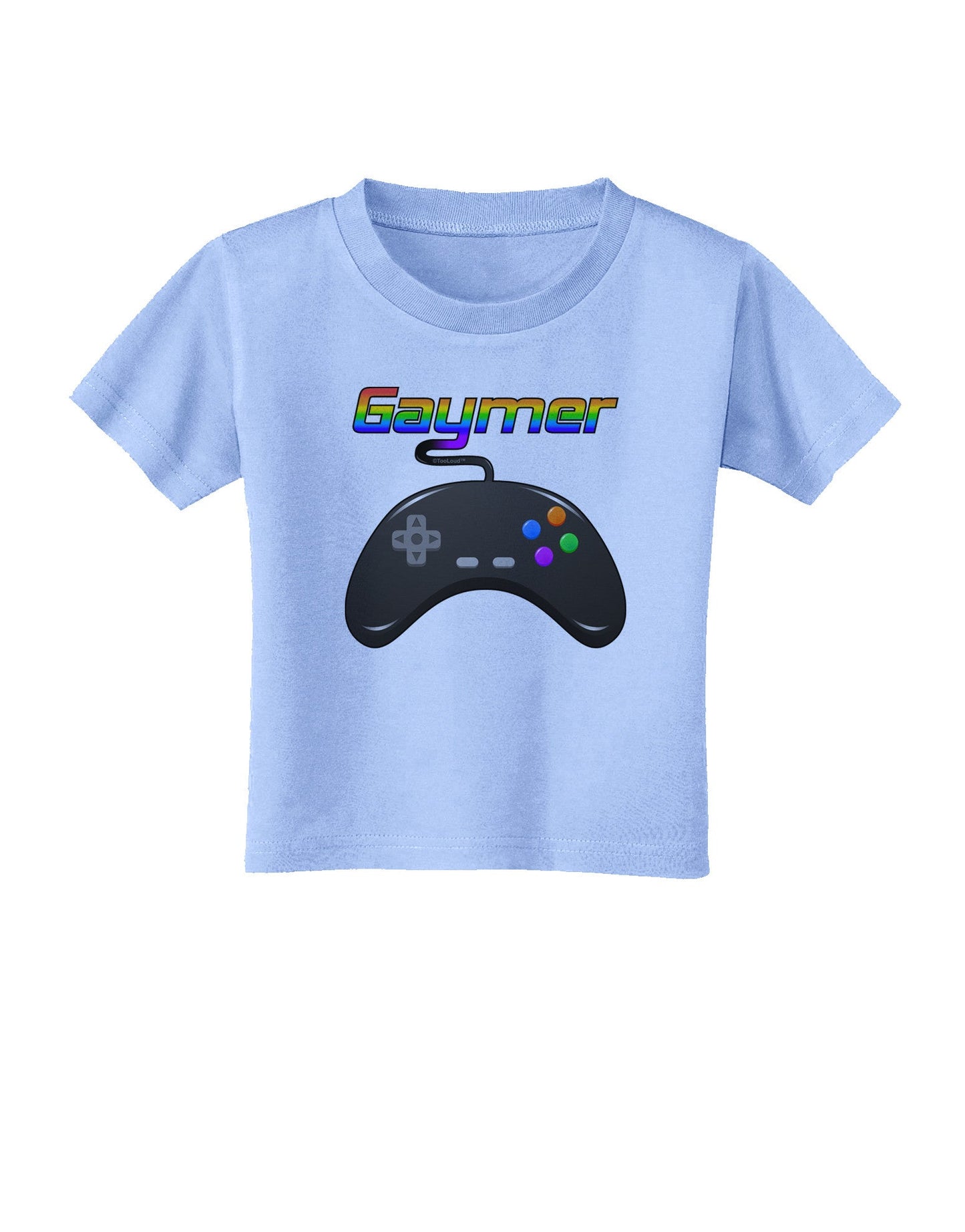 Gaymer Color Toddler T-Shirt-Toddler T-Shirt-TooLoud-Aquatic-Blue-2T-Davson Sales