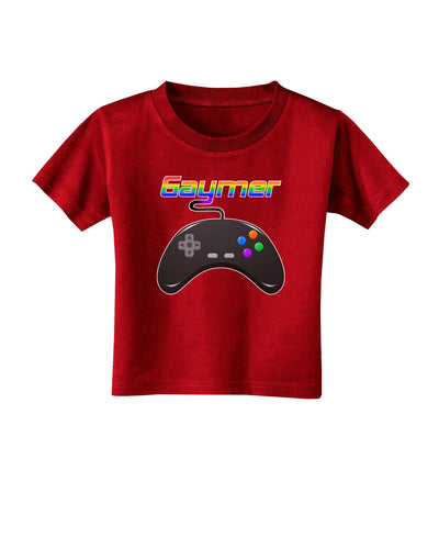 Gaymer Color Toddler T-Shirt Dark-Toddler T-Shirt-TooLoud-Red-2T-Davson Sales