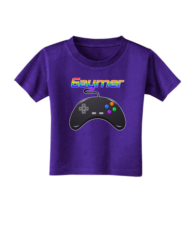 Gaymer Color Toddler T-Shirt Dark-Toddler T-Shirt-TooLoud-Purple-2T-Davson Sales