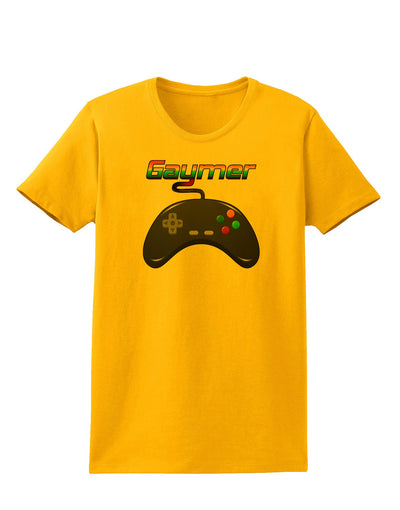 Gaymer Color Womens T-Shirt-Womens T-Shirt-TooLoud-Gold-X-Small-Davson Sales