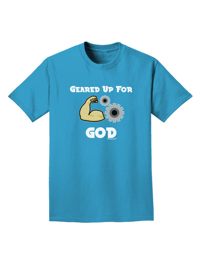 Geared Up For God Adult Dark T-Shirt by TooLoud-Mens T-Shirt-TooLoud-Turquoise-Small-Davson Sales