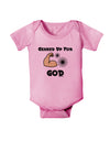 Geared Up For God Baby Romper Bodysuit by TooLoud