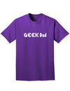 Geek Dad Adult Dark T-Shirt-Mens T-Shirt-TooLoud-Purple-Small-Davson Sales