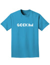 Geek Dad Adult Dark T-Shirt-Mens T-Shirt-TooLoud-Turquoise-Small-Davson Sales