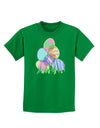 Gel Look Easter Eggs Childrens Dark T-Shirt-Childrens T-Shirt-TooLoud-Kelly-Green-X-Small-Davson Sales