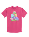 Gel Look Easter Eggs Childrens Dark T-Shirt-Childrens T-Shirt-TooLoud-Sangria-X-Small-Davson Sales