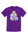 Gel Look Easter Eggs Childrens Dark T-Shirt-Childrens T-Shirt-TooLoud-Purple-X-Small-Davson Sales