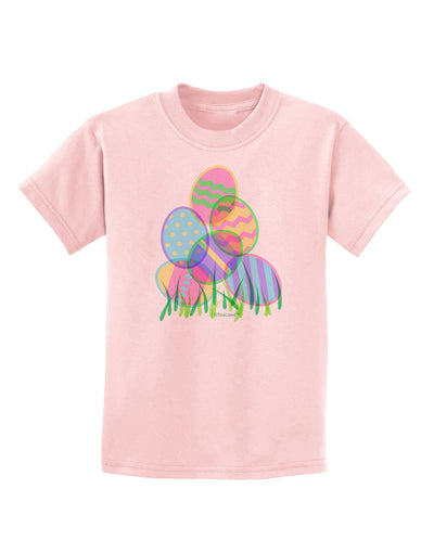 Gel Look Easter Eggs Childrens T-Shirt-Childrens T-Shirt-TooLoud-PalePink-X-Small-Davson Sales