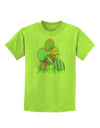 Gel Look Easter Eggs Childrens T-Shirt-Childrens T-Shirt-TooLoud-Lime-Green-X-Small-Davson Sales