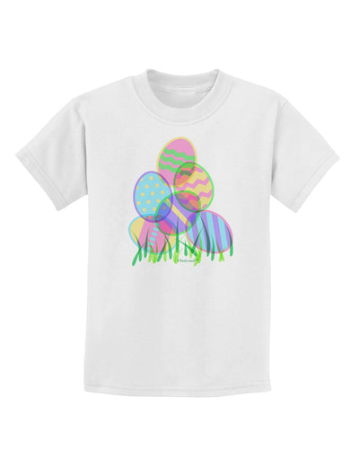 Gel Look Easter Eggs Childrens T-Shirt-Childrens T-Shirt-TooLoud-White-X-Small-Davson Sales