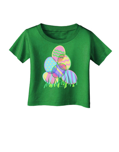 Gel Look Easter Eggs Infant T-Shirt Dark-Infant T-Shirt-TooLoud-Clover-Green-06-Months-Davson Sales