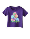 Gel Look Easter Eggs Infant T-Shirt Dark-Infant T-Shirt-TooLoud-Purple-06-Months-Davson Sales