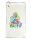 Gel Look Easter Eggs Micro Terry Gromet Golf Towel 16 x 25 inch-Golf Towel-TooLoud-White-Davson Sales