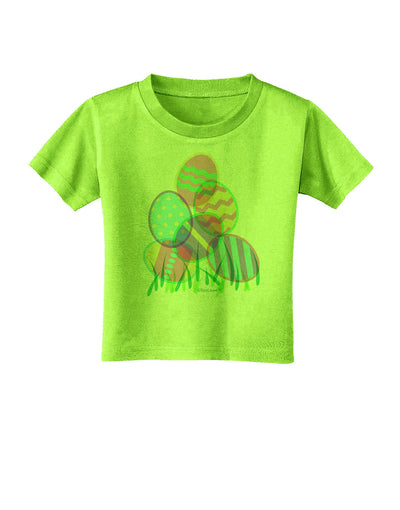 Gel Look Easter Eggs Toddler T-Shirt-Toddler T-Shirt-TooLoud-Lime-Green-2T-Davson Sales