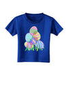 Gel Look Easter Eggs Toddler T-Shirt Dark-Toddler T-Shirt-TooLoud-Royal-Blue-2T-Davson Sales