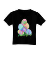 Gel Look Easter Eggs Toddler T-Shirt Dark-Toddler T-Shirt-TooLoud-Black-2T-Davson Sales