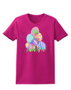 Gel Look Easter Eggs Womens Dark T-Shirt-TooLoud-Hot-Pink-Small-Davson Sales