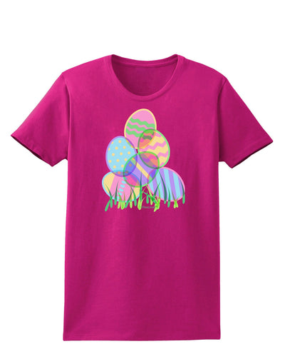 Gel Look Easter Eggs Womens Dark T-Shirt-TooLoud-Hot-Pink-Small-Davson Sales