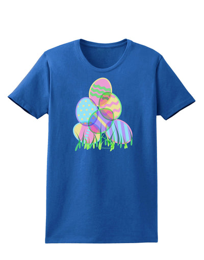 Gel Look Easter Eggs Womens Dark T-Shirt-TooLoud-Royal-Blue-X-Small-Davson Sales