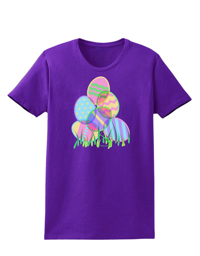 Gel Look Easter Eggs Womens Dark T-Shirt-TooLoud-Purple-X-Small-Davson Sales