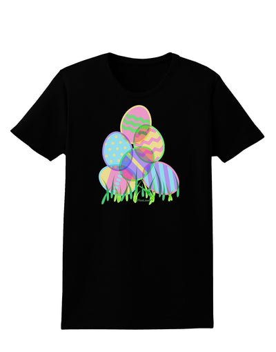 Gel Look Easter Eggs Womens Dark T-Shirt-TooLoud-Black-X-Small-Davson Sales