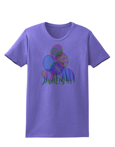 Gel Look Easter Eggs Womens T-Shirt-Womens T-Shirt-TooLoud-Violet-X-Small-Davson Sales