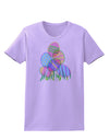 Gel Look Easter Eggs Womens T-Shirt-Womens T-Shirt-TooLoud-Lavender-X-Small-Davson Sales