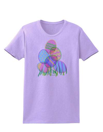 Gel Look Easter Eggs Womens T-Shirt-Womens T-Shirt-TooLoud-Lavender-X-Small-Davson Sales