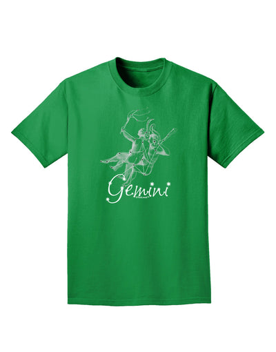 Gemini Constellation Adult Dark T-Shirt-Mens T-Shirt-TooLoud-Kelly-Green-Small-Davson Sales