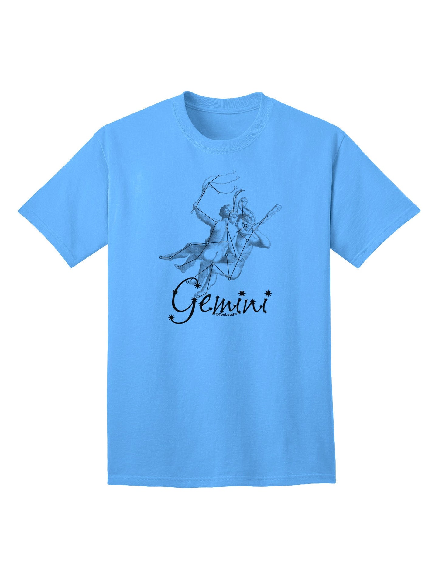 Gemini Constellation Adult T-Shirt-Mens T-Shirt-TooLoud-Aquatic-Blue-Small-Davson Sales