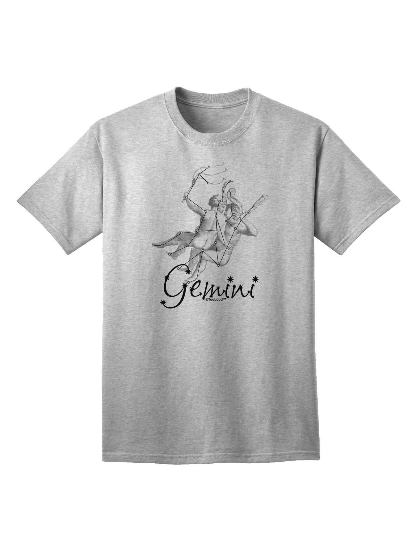 Gemini Constellation Adult T-Shirt-Mens T-Shirt-TooLoud-AshGray-Small-Davson Sales