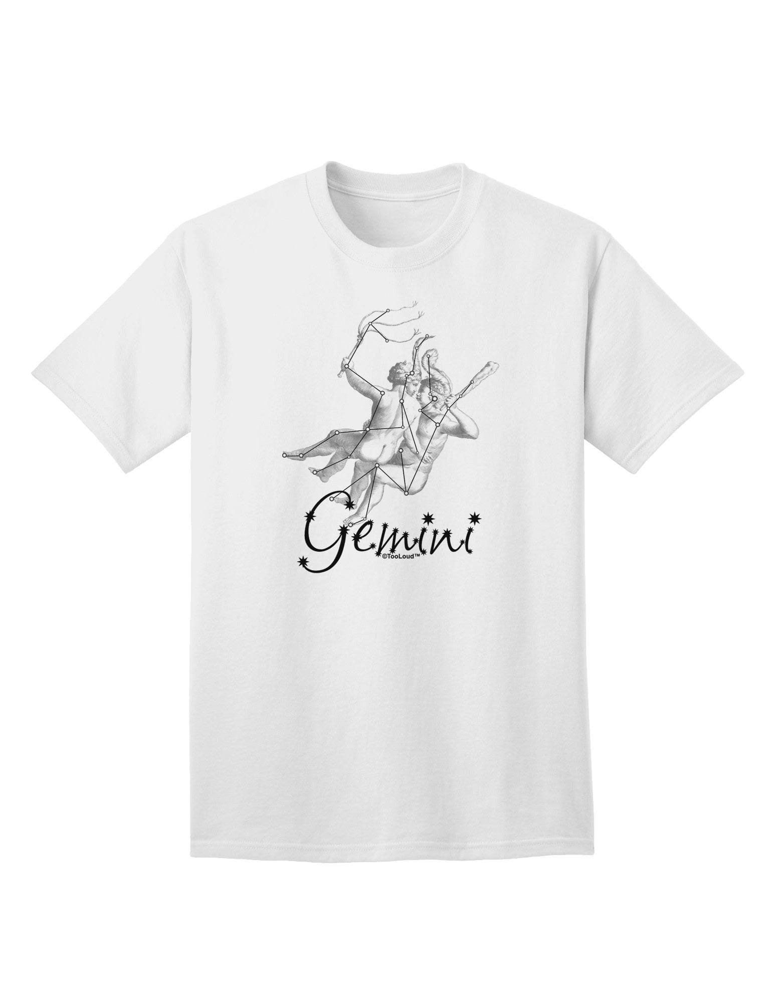 Gemini Constellation Adult T-Shirt-Mens T-Shirt-TooLoud-White-Small-Davson Sales