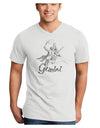 Gemini Constellation Adult V-Neck T-shirt-Mens V-Neck T-Shirt-TooLoud-White-Small-Davson Sales