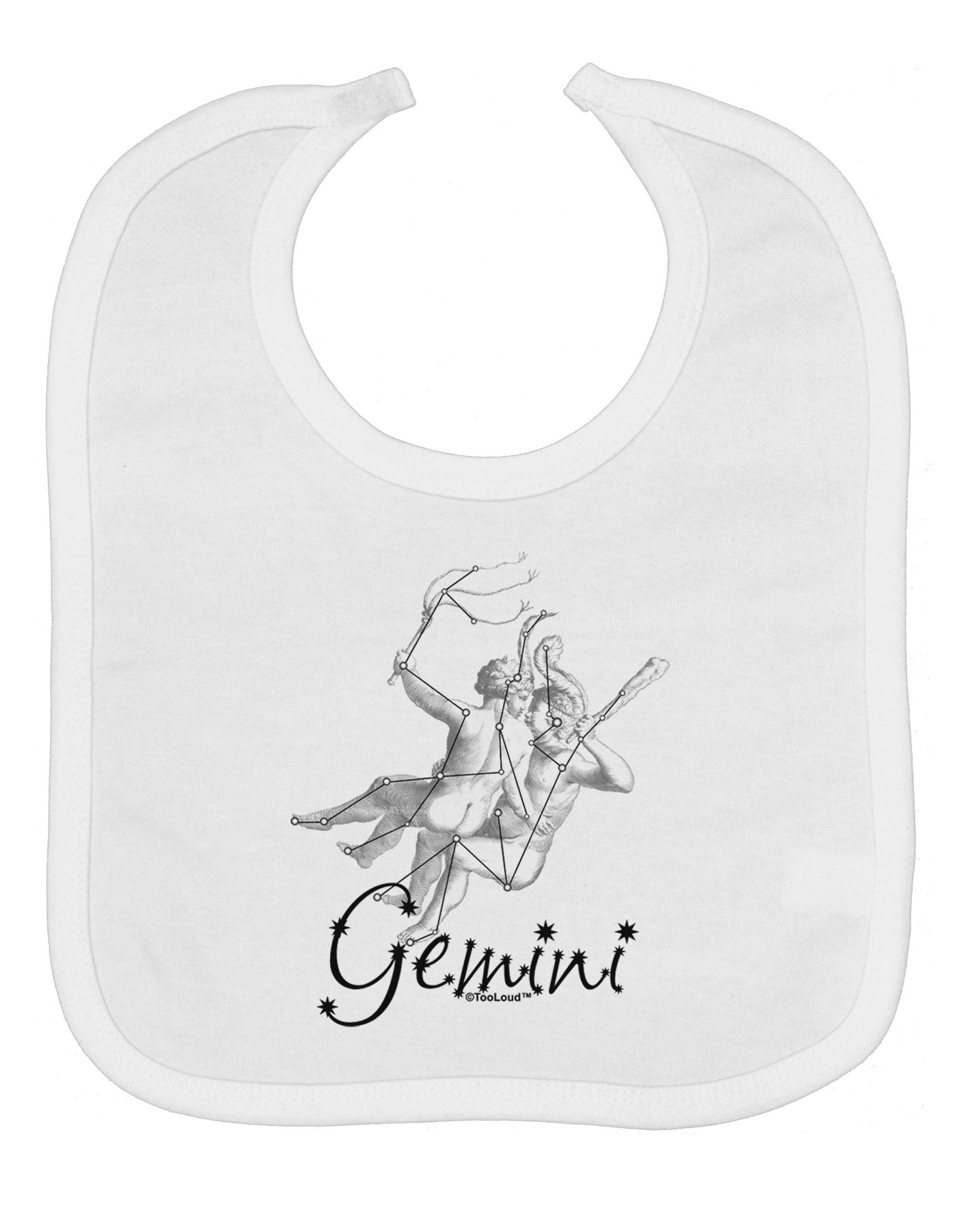Gemini Constellation Baby Bib