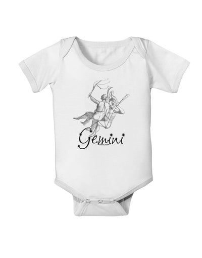 Gemini Constellation Baby Romper Bodysuit-Baby Romper-TooLoud-White-06-Months-Davson Sales