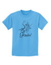 Gemini Constellation Childrens T-Shirt-Childrens T-Shirt-TooLoud-Aquatic-Blue-X-Small-Davson Sales