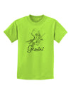 Gemini Constellation Childrens T-Shirt-Childrens T-Shirt-TooLoud-Lime-Green-X-Small-Davson Sales