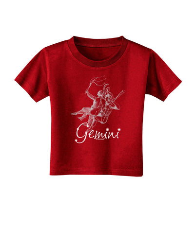 Gemini Constellation Toddler T-Shirt Dark-Toddler T-Shirt-TooLoud-Red-2T-Davson Sales