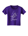 Gemini Constellation Toddler T-Shirt Dark-Toddler T-Shirt-TooLoud-Purple-2T-Davson Sales